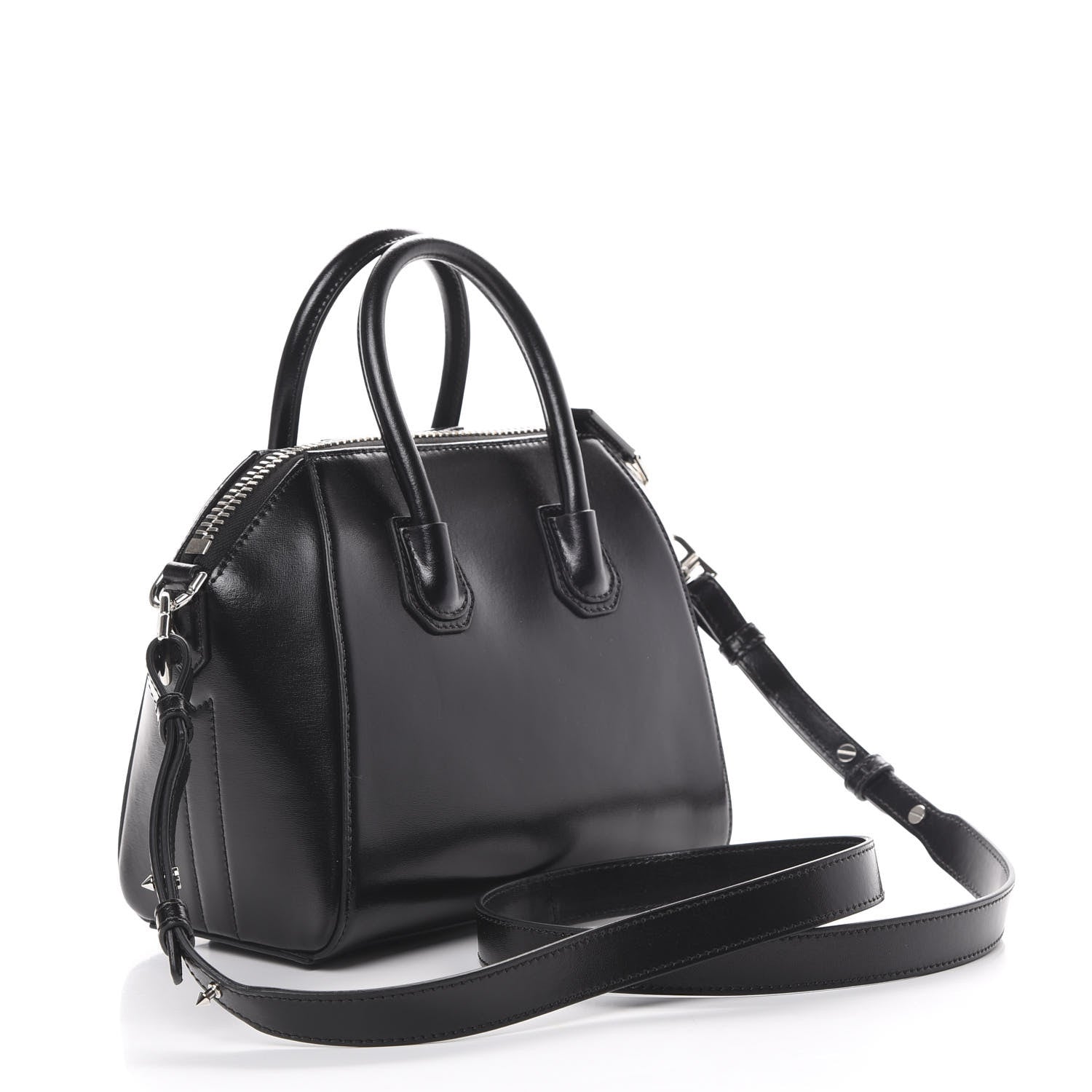 Givenchy Shiny Lord Calfskin Mini Antigona Black 2 of 9