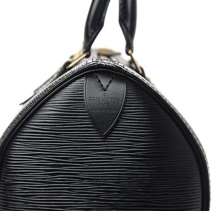 Louis Vuitton Epi Speedy 25 Black 6 of 10