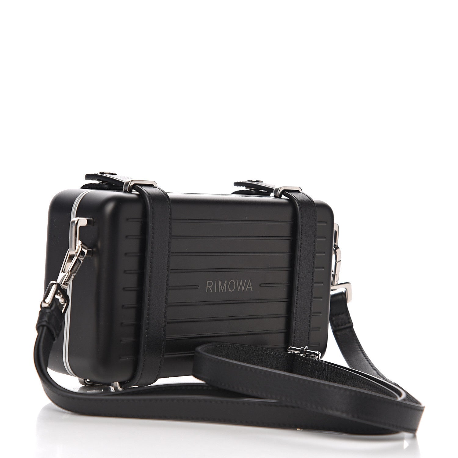 Christian Dior X RIMOWA Aluminum Personal Clutch On Strap Black 2 of 9