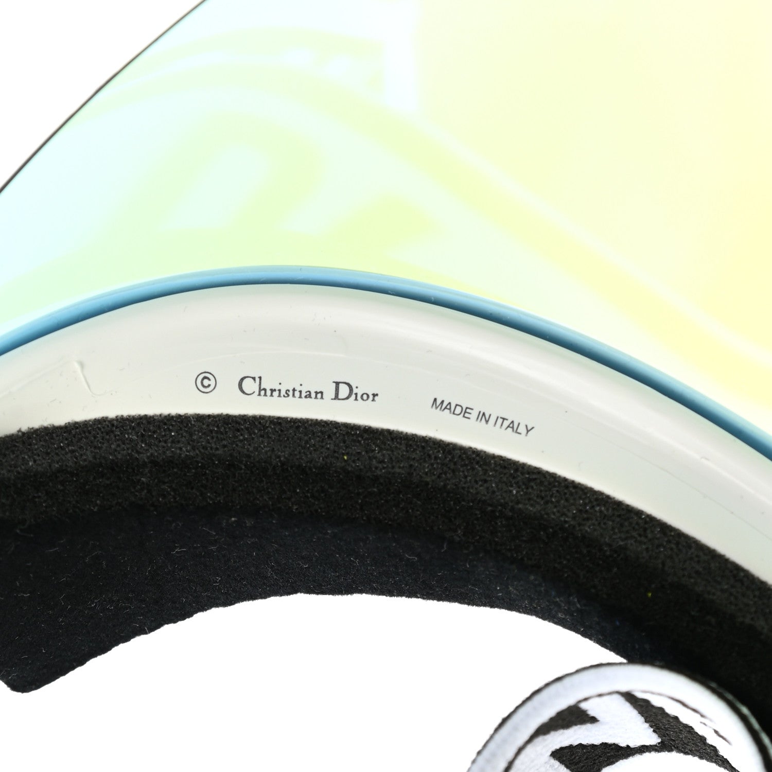 Christian Dior Mirrored DiorClub1 Sun Visor Blue 8 of 9