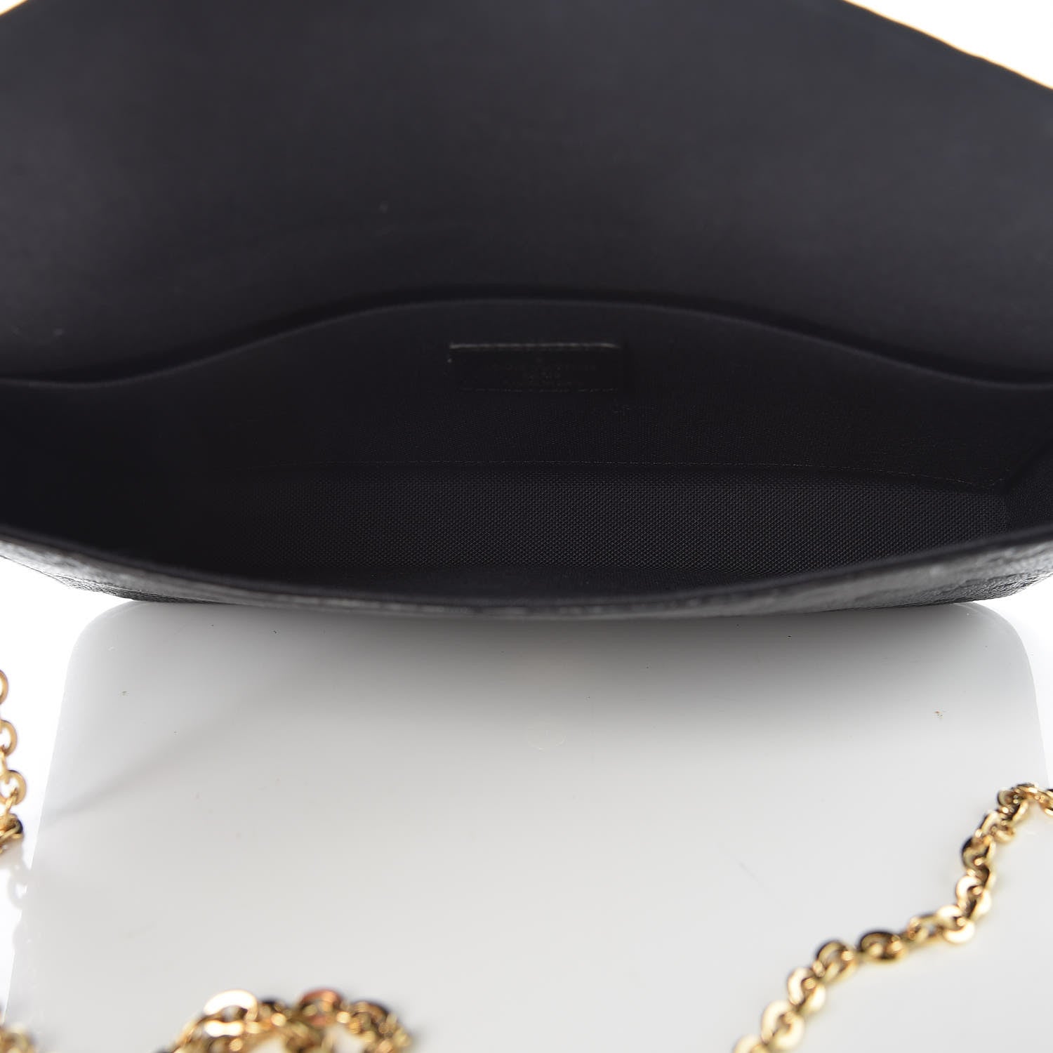 Louis Vuitton Empreinte Pochette Felicie Chain Wallet Black 5 of 9
