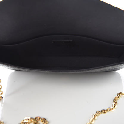 Louis Vuitton Empreinte Pochette Felicie Chain Wallet Black 5 of 9