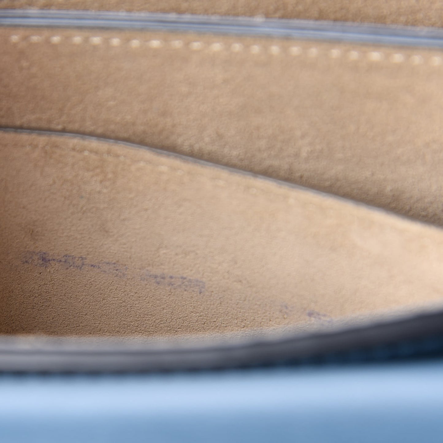Suede Calfskin Small Faye Shoulder Bag Majolica Blue