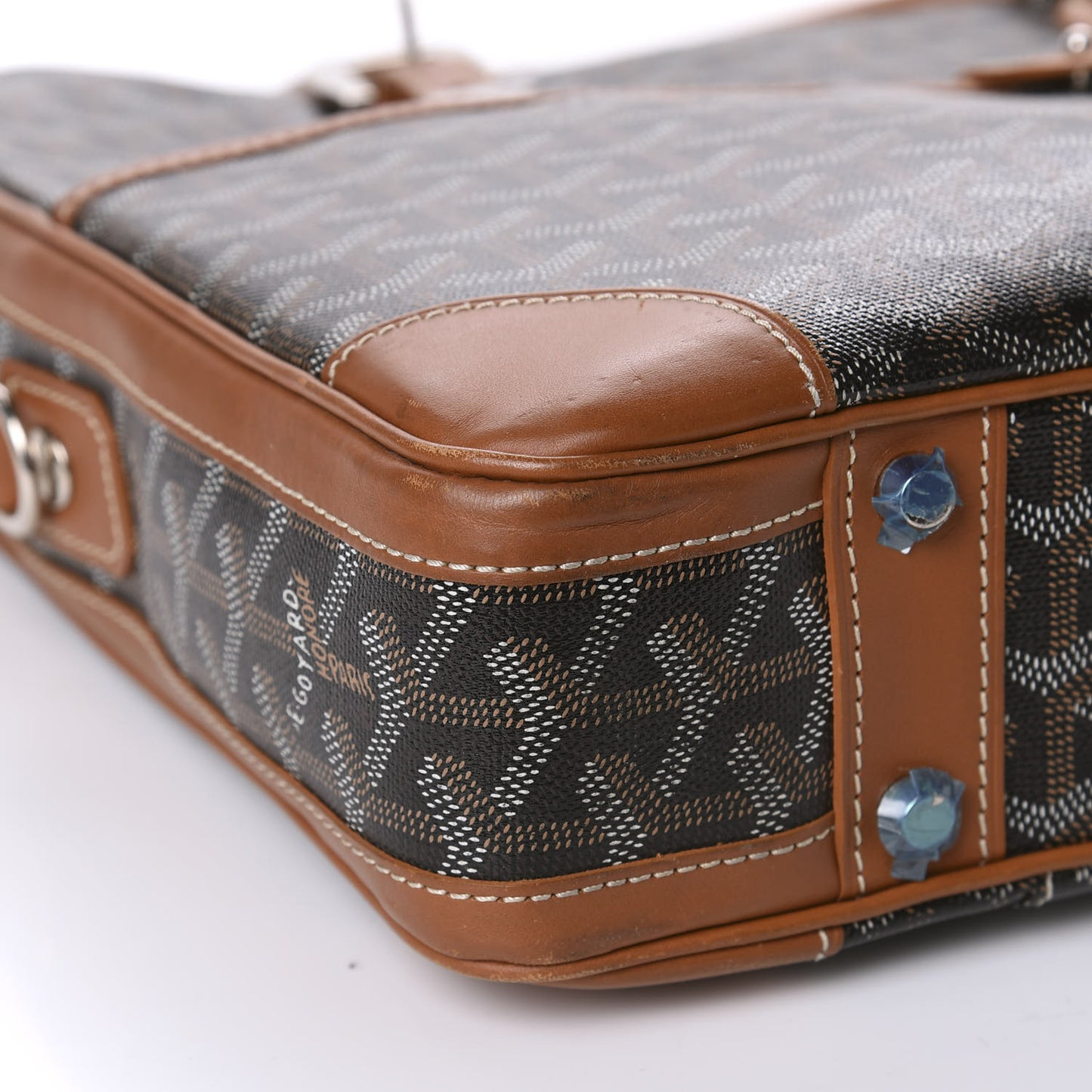 Goyardine Ambassade PM Briefcase Black Gold