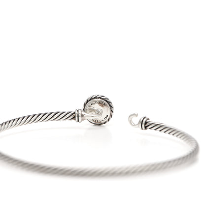 David Yurman Sterling Silver 18K Yellow Gold 3mm Chatelaine Bracelet 3 of 4