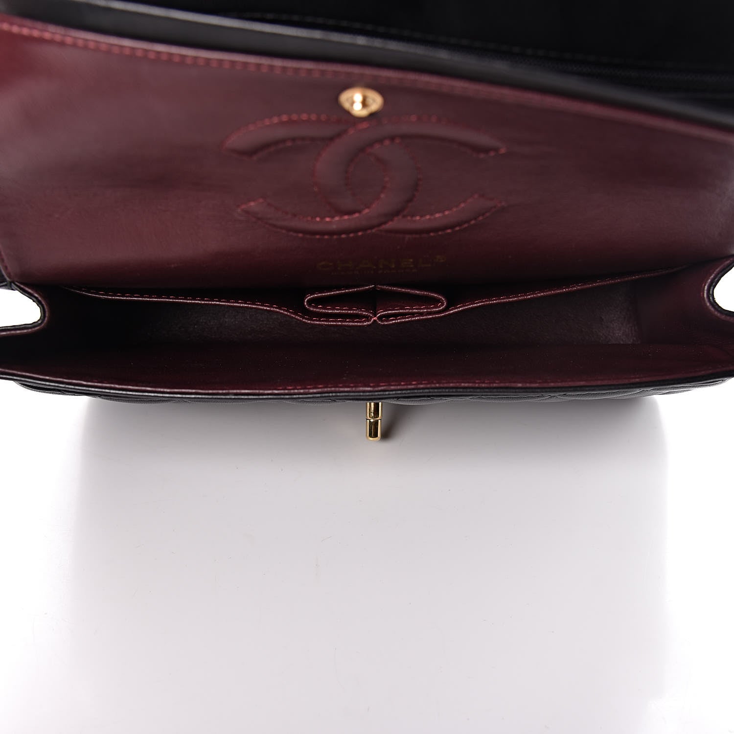 Chanel Lambskin Quilted Medium Double Flap Black 5 of 11