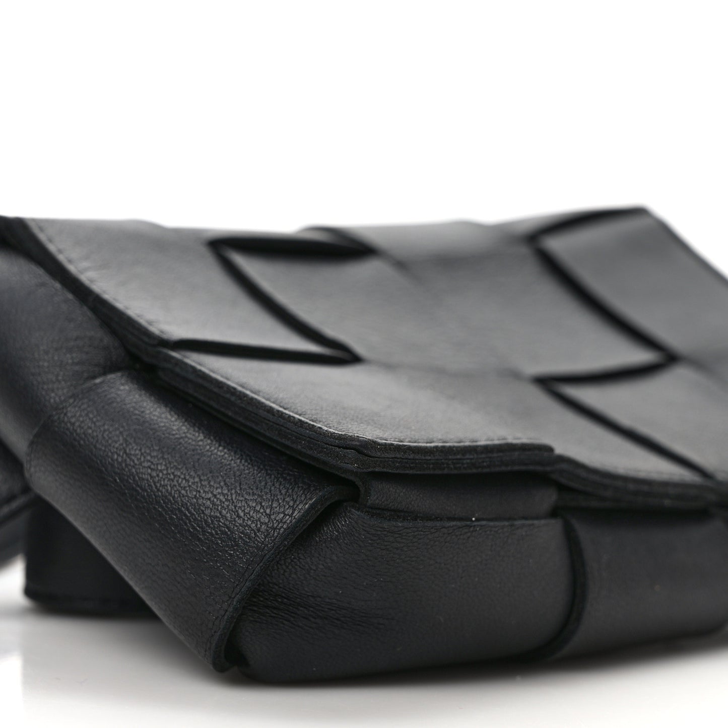 Nappa Maxi Intreccio The Belt Cassette Bag Black