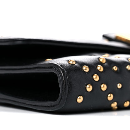Christian Dior Lambskin Cannage Studded Dioraddict Wallet on Chain Black 8 of 13