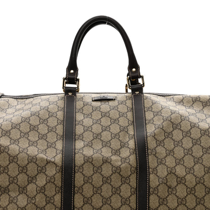 Gucci GG Plus Monogram Large Carry On Duffle Bag Brown 4 of 11