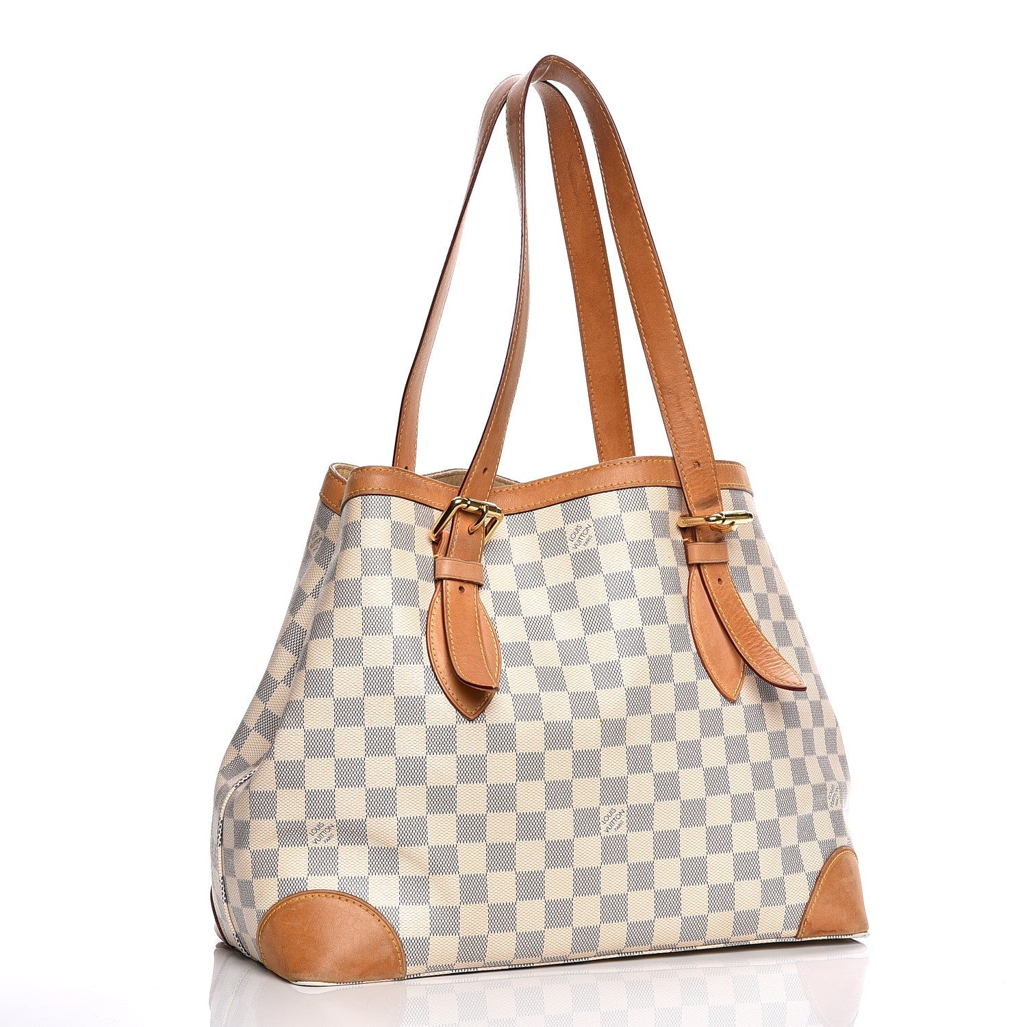 Louis Vuitton Damier Azur Hampstead MM 3 of 16