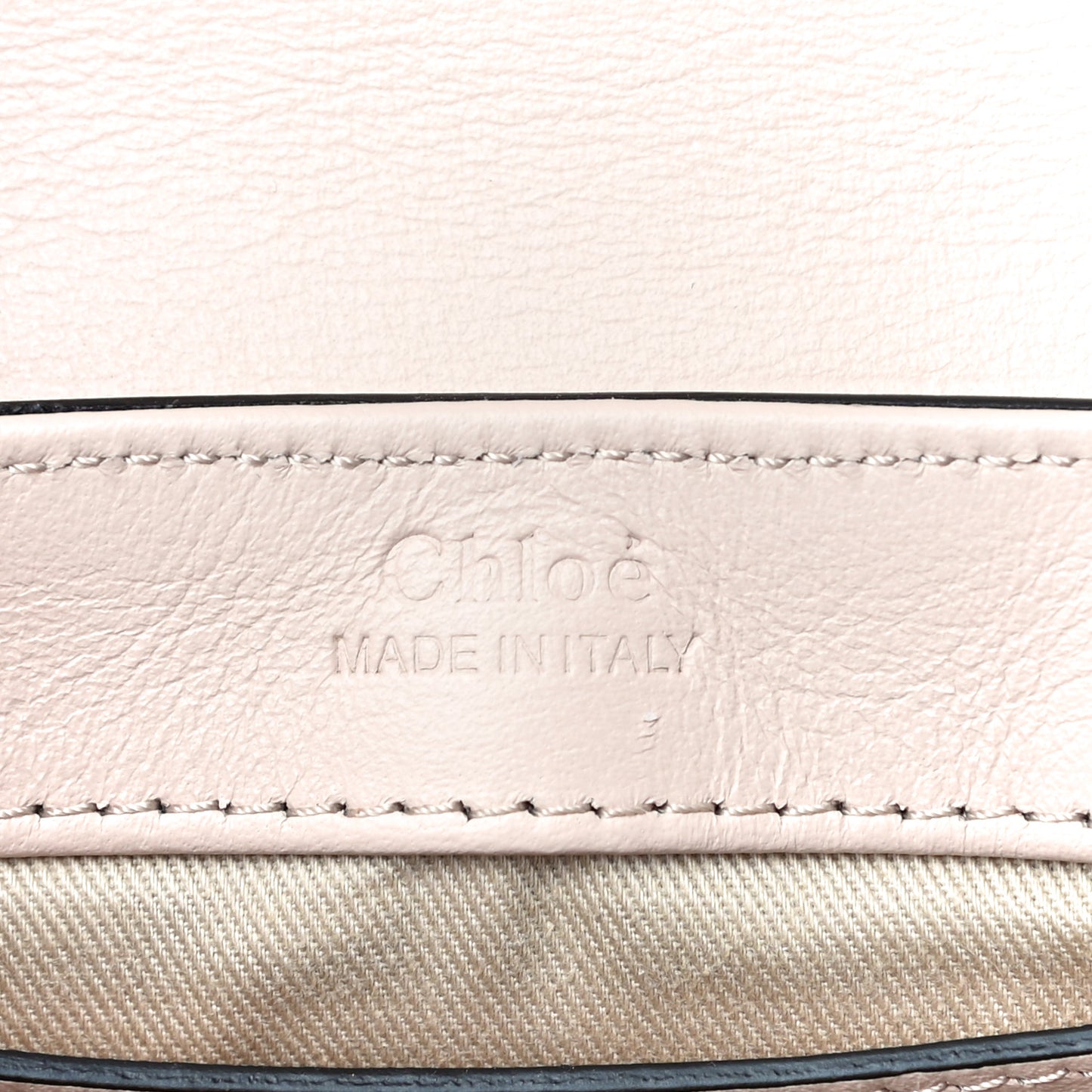 Calfskin Crocodile Embossed Mini C Double Carry Cement Pink