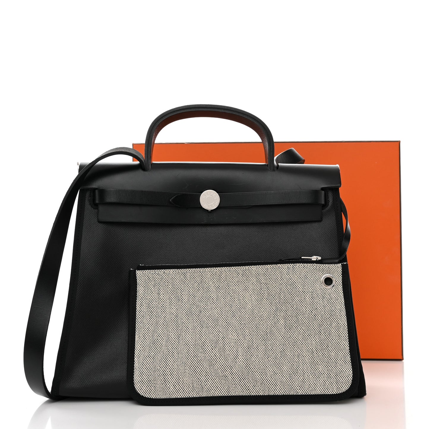 Toile H Berline Vache Hunter Herbag Zip PM 31 Black Ecru