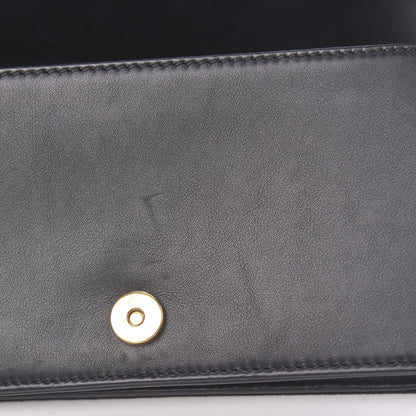 Christian Dior Sequin Suede Calfskin Logo Clutch Black Multicolor 12 of 12
