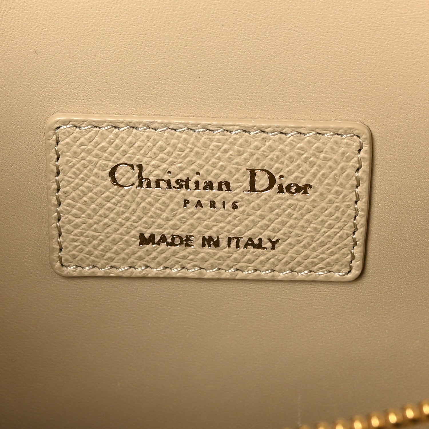 Christian Dior Grained Calfskin Medium St. Honore Tote Beige 6 of 9