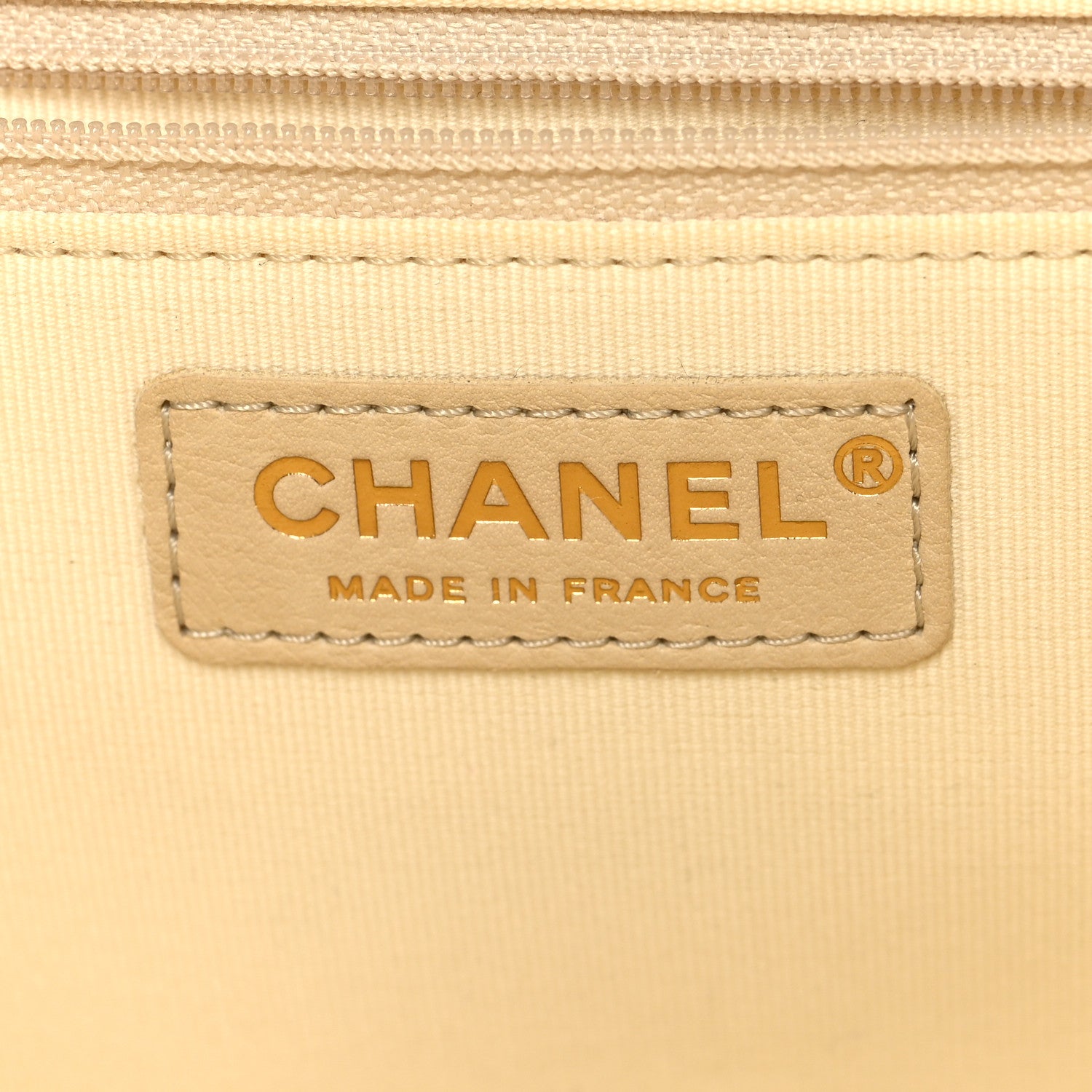 Chanel Caviar Quilted Small Shopping Tote White 6 of 10