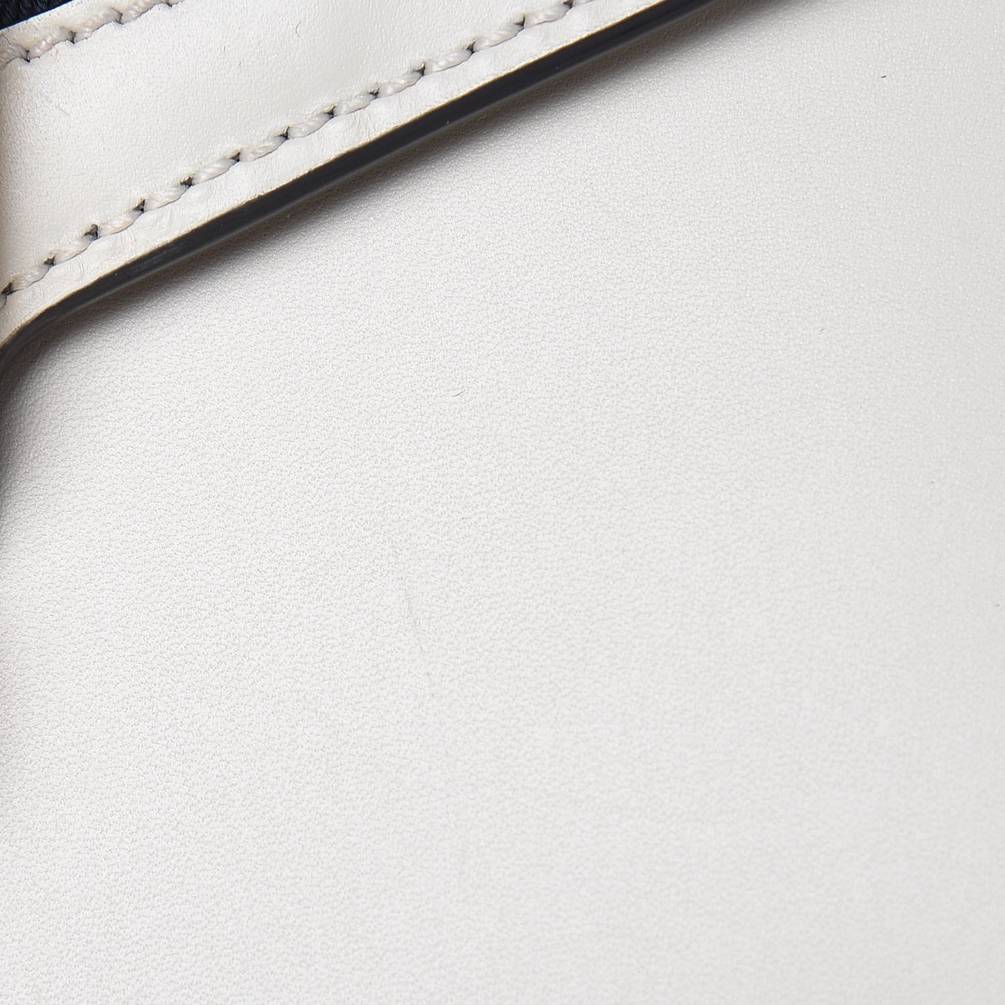 Calfskin Mini Sylvie Chain Shoulder Bag White