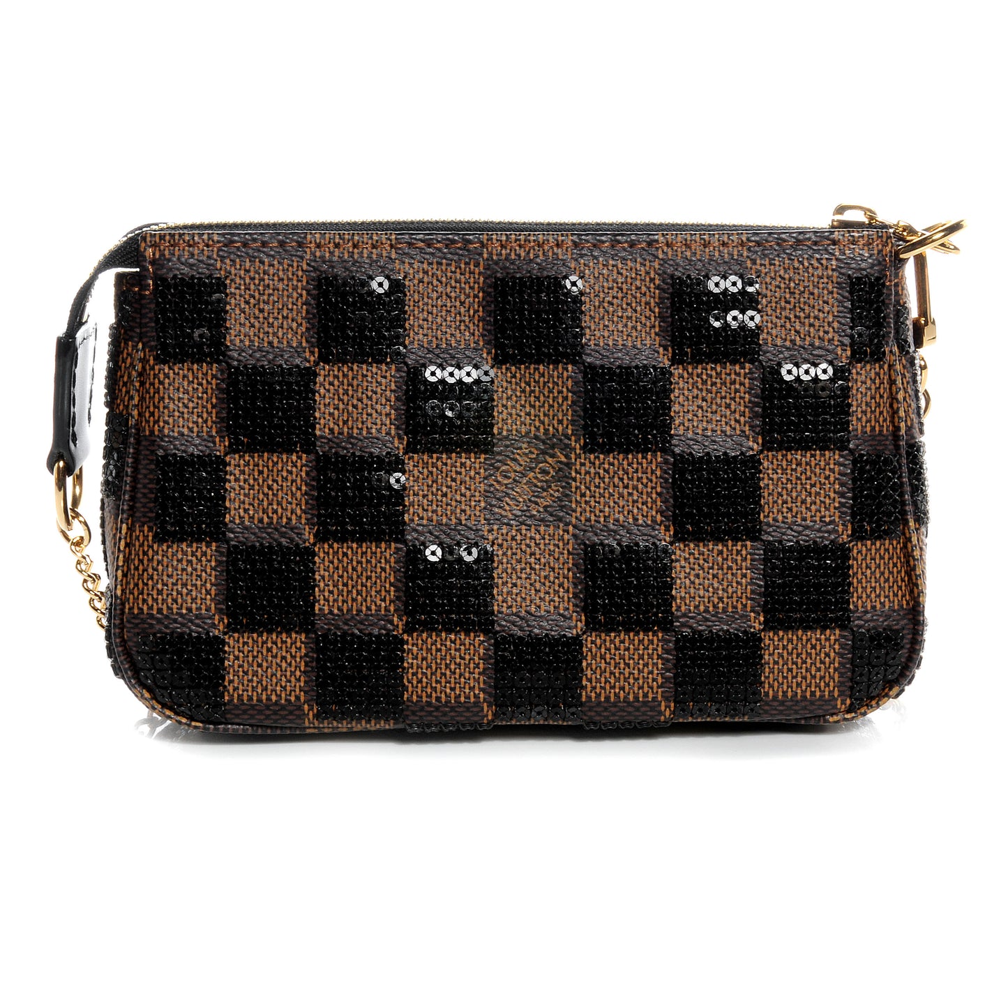 Damier Paillettes Mini Pochette Black