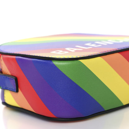 Balenciaga Smooth Calfskin Rainbow Logo XS Ville Camera Bag Multicolor 9 of 10