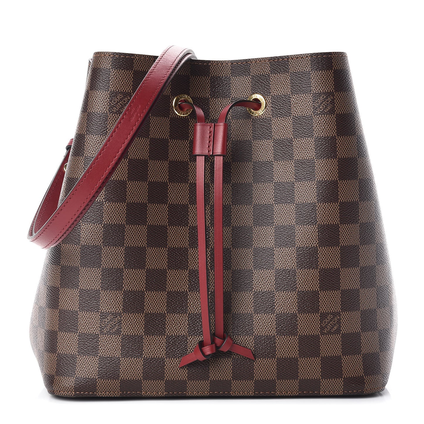 Damier Ebene Neonoe MM Cherry Berry