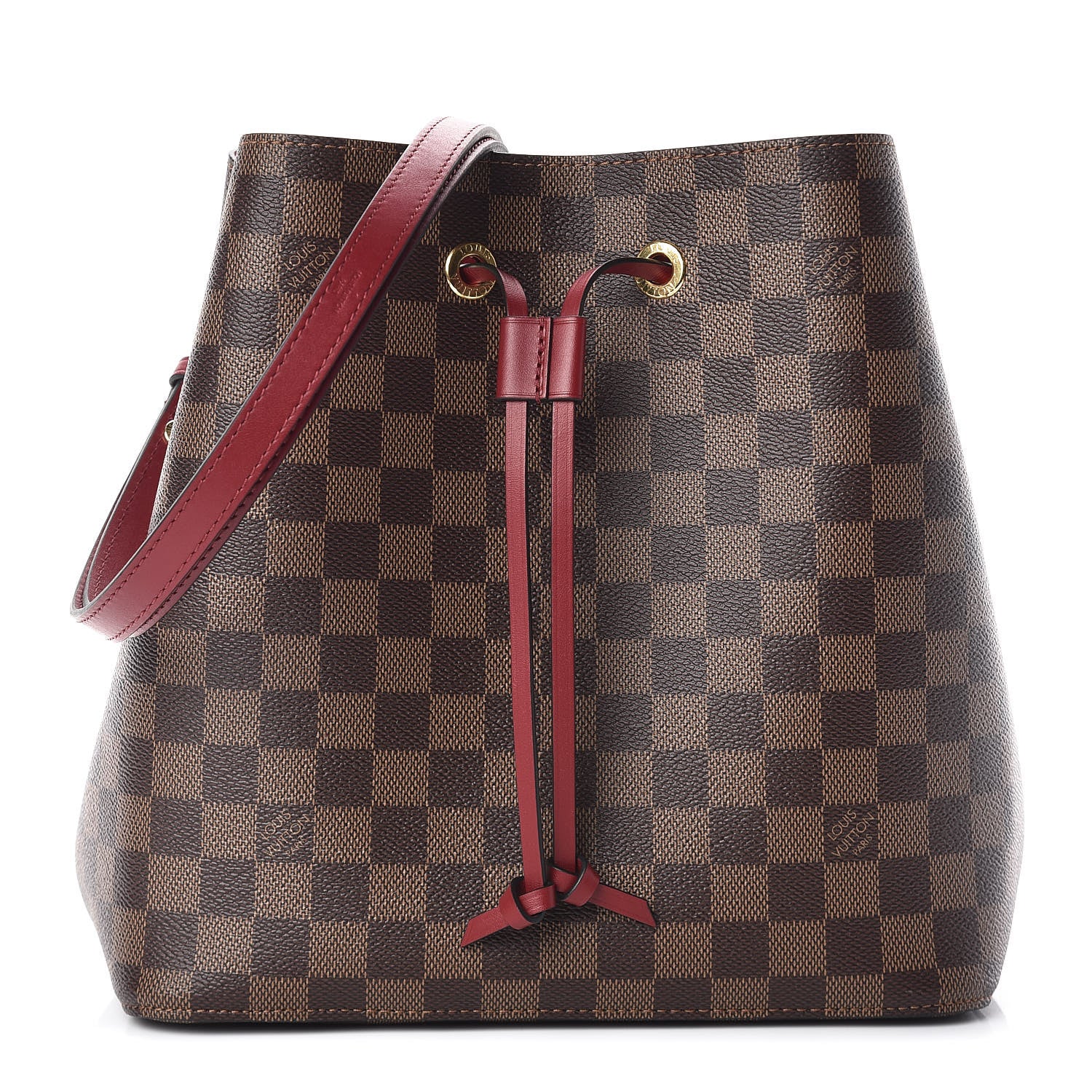 Louis Vuitton Damier Ebene Neonoe MM Cherry Berry 1 of 9