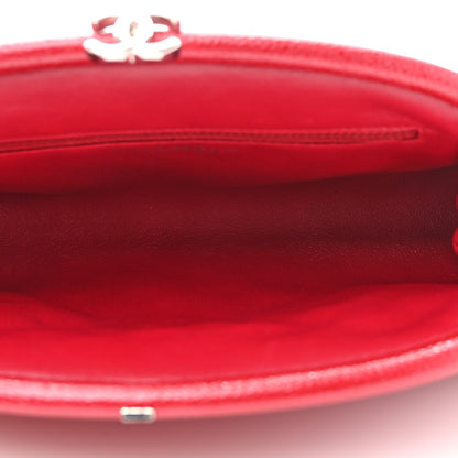 Chanel Caviar Quilted Timeless Clutch Red 5 of 10