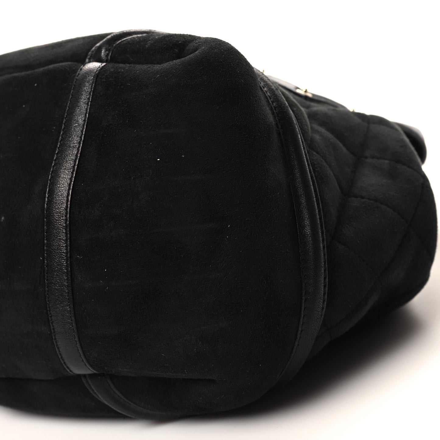 Suede Sparkling Winter Tote Black