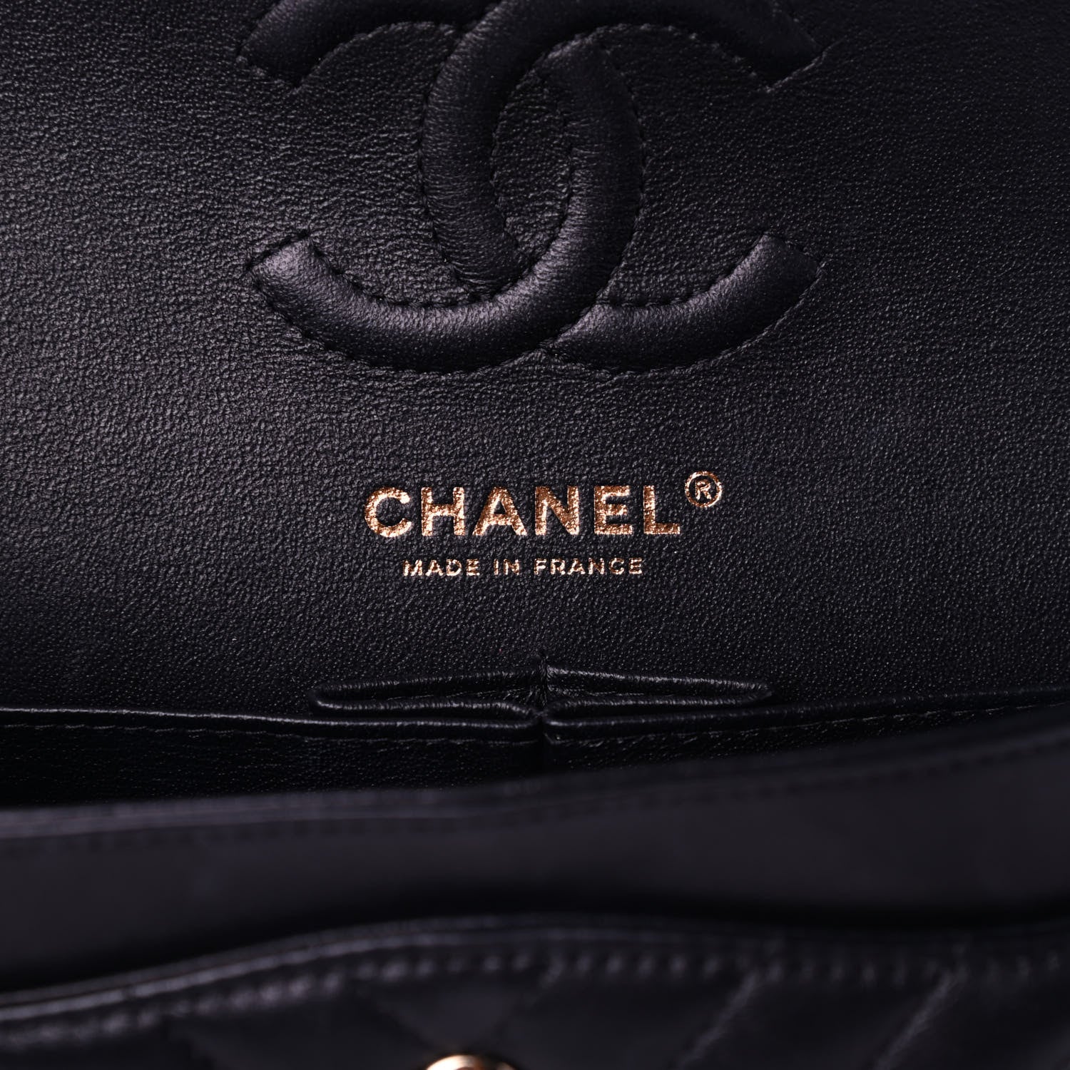 Chanel Lambskin Chevron Quilted Small Double Flap Black 9 of 17