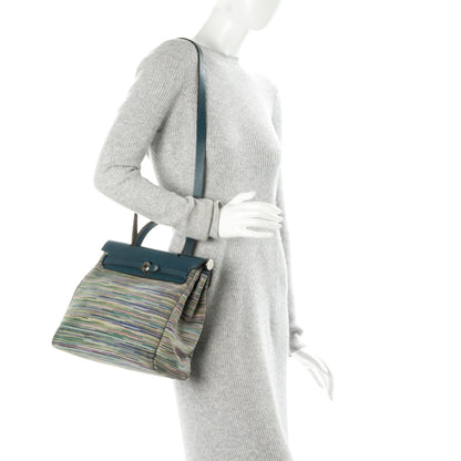 Hermes Barenia Vibrato Herbag 30 PM Indigo 2 of 14