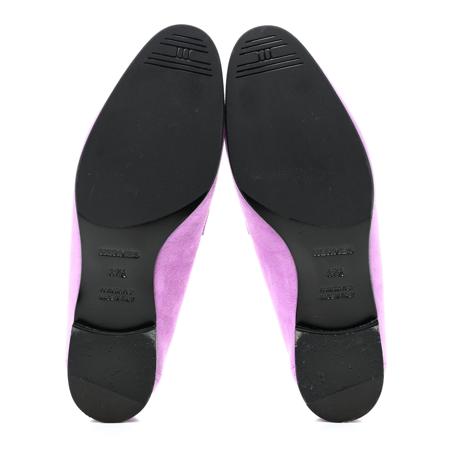 Suede Goatskin Womens Royal Loafers 37.5 Violet Parme