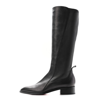 Christian Louboutin Nappa Flat Knee Boots 38 Black 1 of 10