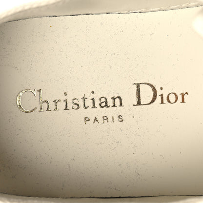 Christian Dior Canvas Embroidered Jardin D'Hiver Womens Walk'N'Dior Low Top Sneakers 39 White Gold 8 of 8