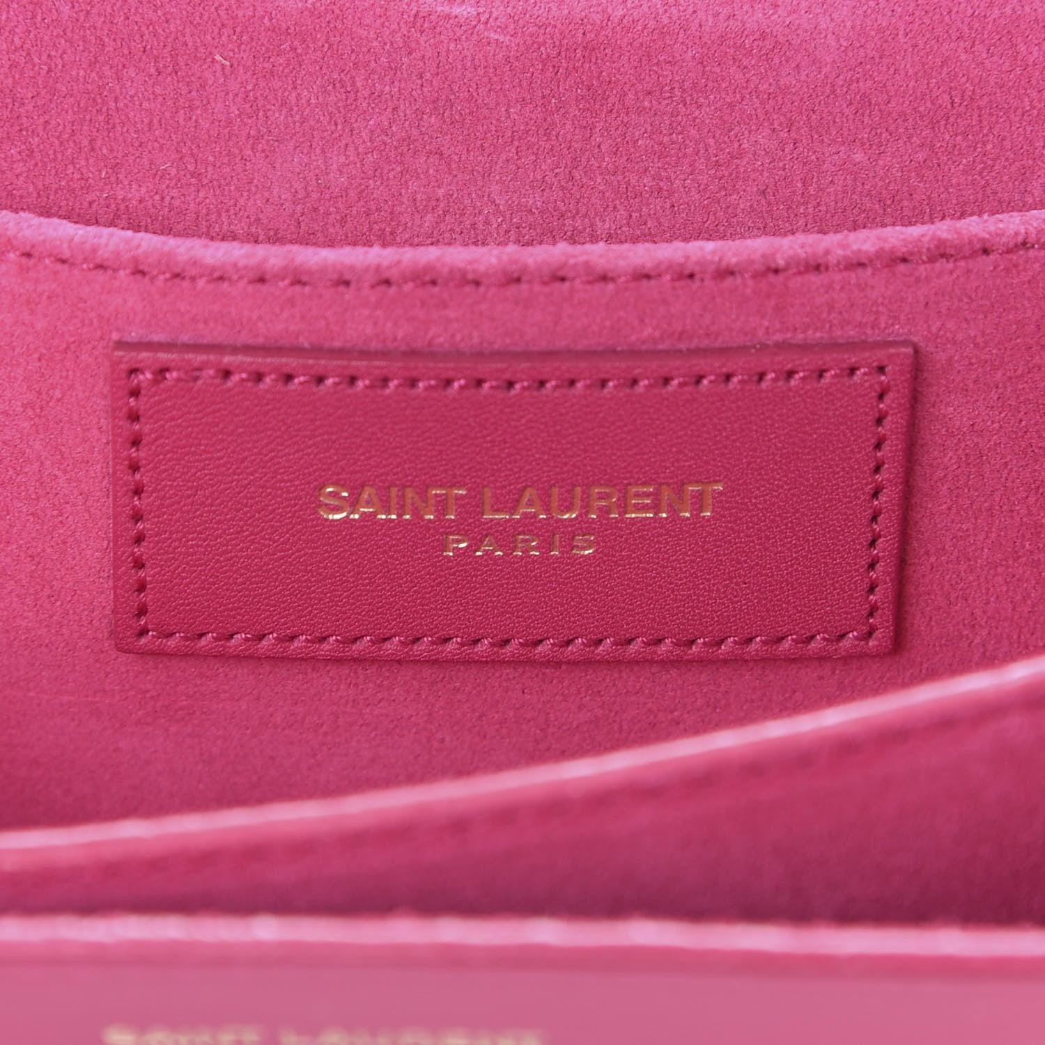 Saint Laurent Calfskin Small Classic Y Satchel Fuchsia 8 of 9