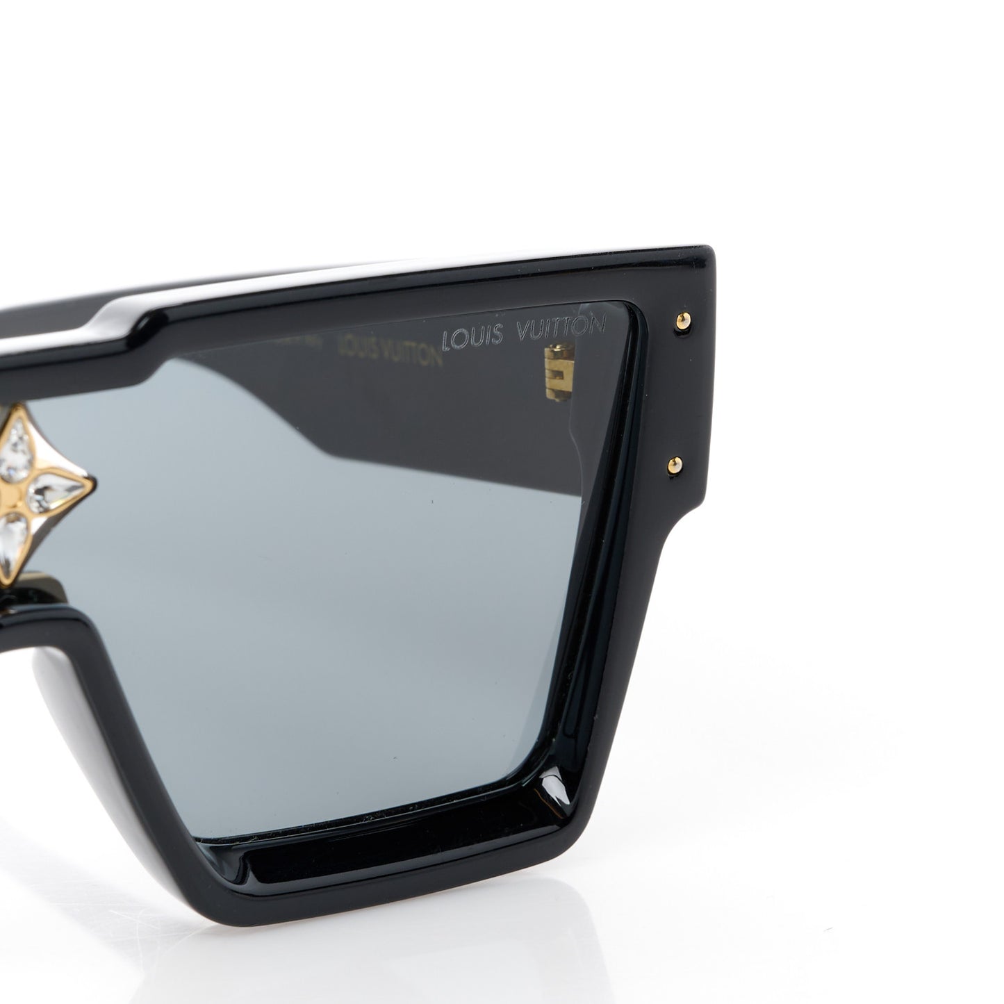 Acetate Swarovski Crystal Cyclone Sunglasses Z1578E Black