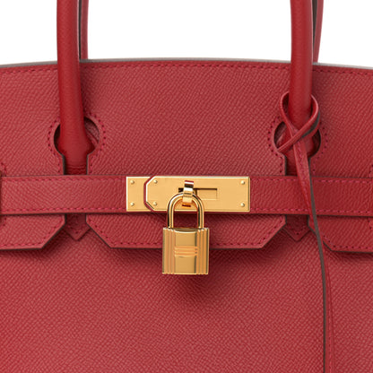 Hermes Epsom Birkin 30 Rouge Casaque 8 of 11