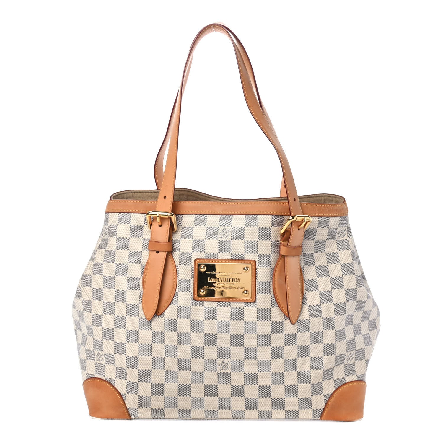 Louis Vuitton Damier Azur Hampstead MM 1 of 4
