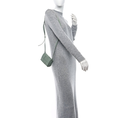 Bottega Veneta Lambskin Maxi Intreccio Candy Cassette Crossbody Bag Sage 2 of 8
