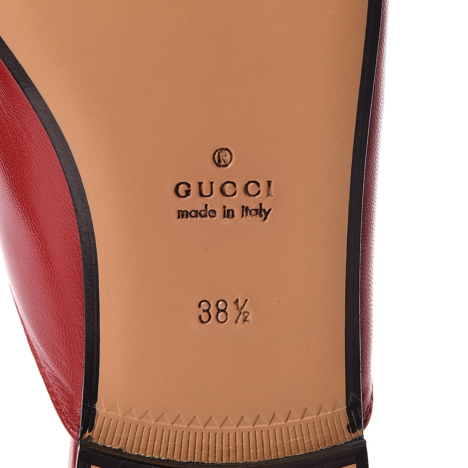 Gucci Malaga Kid Womens Princetown Slippers 38.5 Hibiscus Red 6 of 8