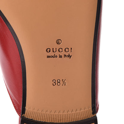 Gucci Malaga Kid Womens Princetown Slippers 38.5 Hibiscus Red 6 of 8