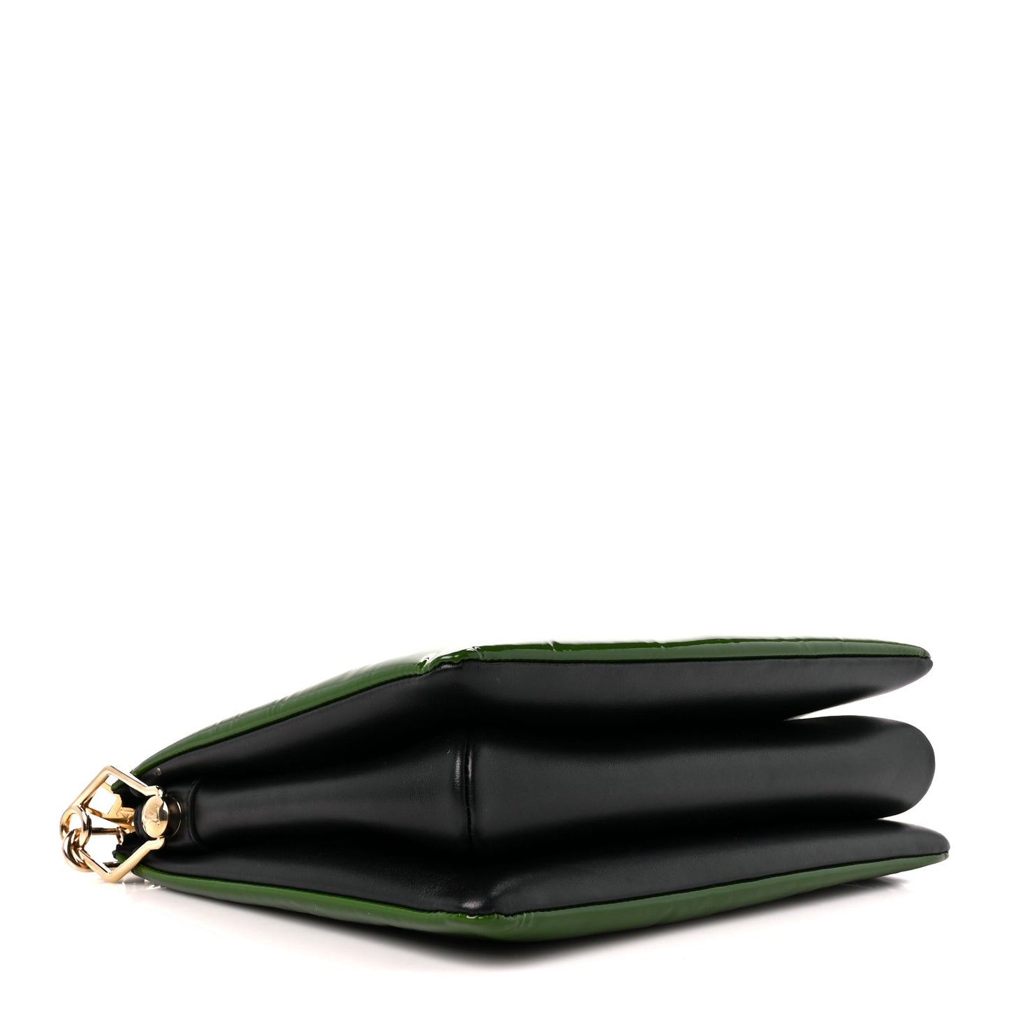 Patent Embossed Monogram Coussin PM Green Black