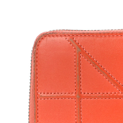 Christian Dior Calfskin Cannage Medium Diorama Voyageur Wallet Orange 22 of 24