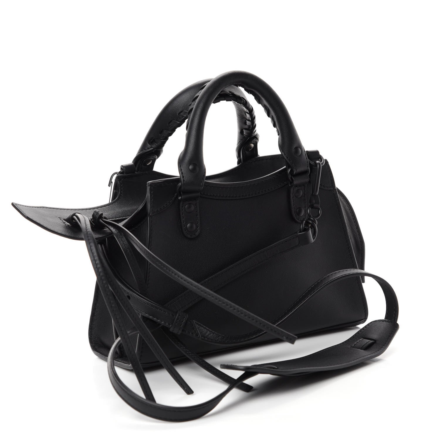 Balenciaga Smooth Calfskin Neo Classic Black Hardware Mini City Black 3 of 11