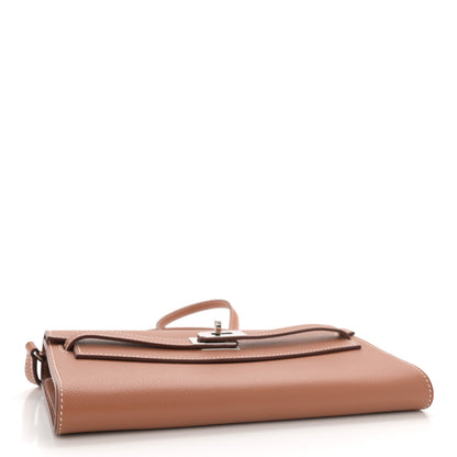 Hermes Evercolor Kelly Wallet To Go Gold 4 of 11