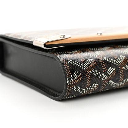 Goyard Goyardine Monte Carlo Bois Clutch With Strap Black 8 of 9