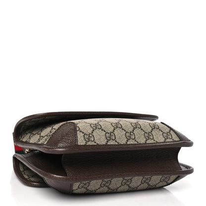 Gucci GG Supreme Monogram Web Small Neo Vintage Double Flap Messenger Bag Beige New Acero 4 of 11
