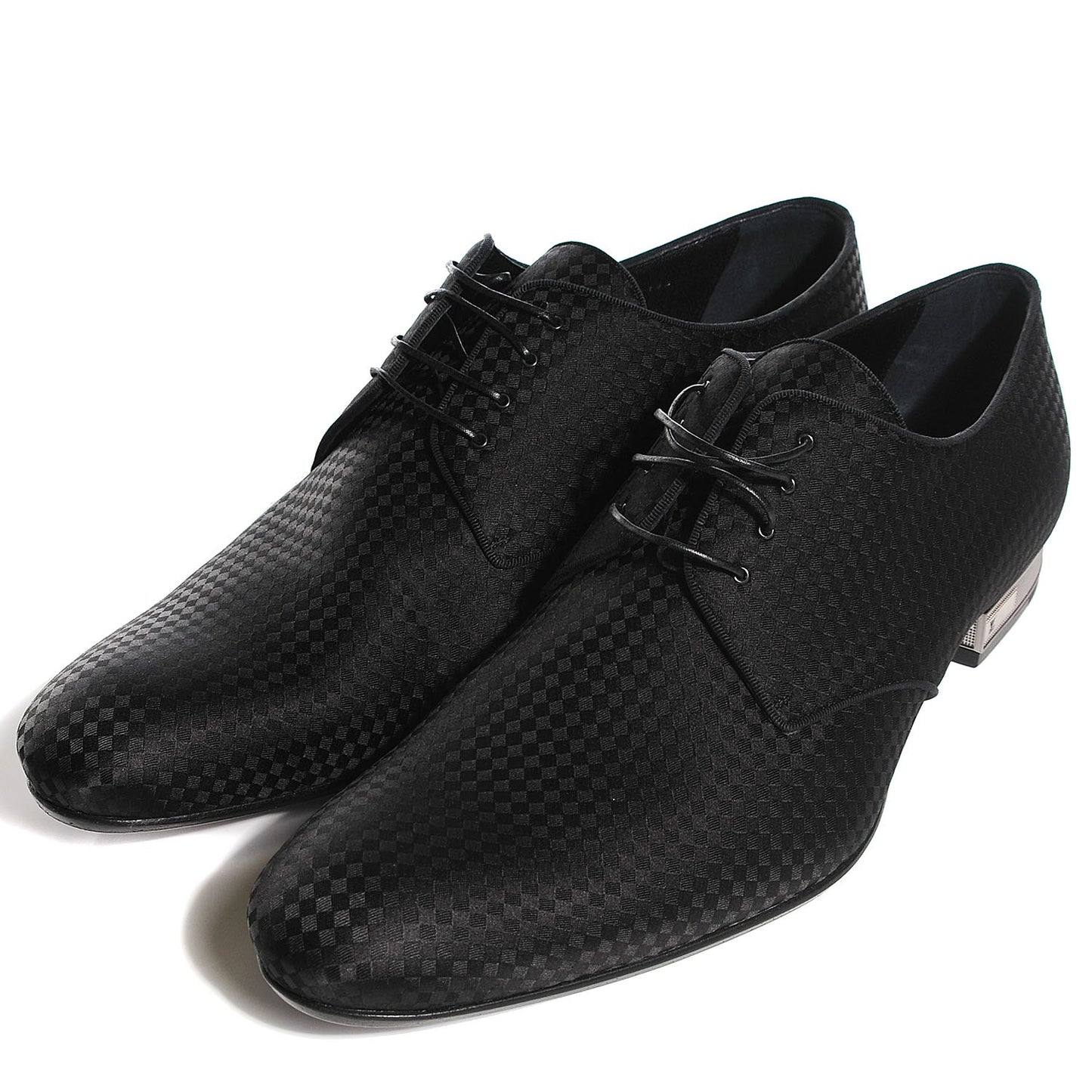 Mens Damier Braided Grosgrain Boogie Nights Derby Shoes 11