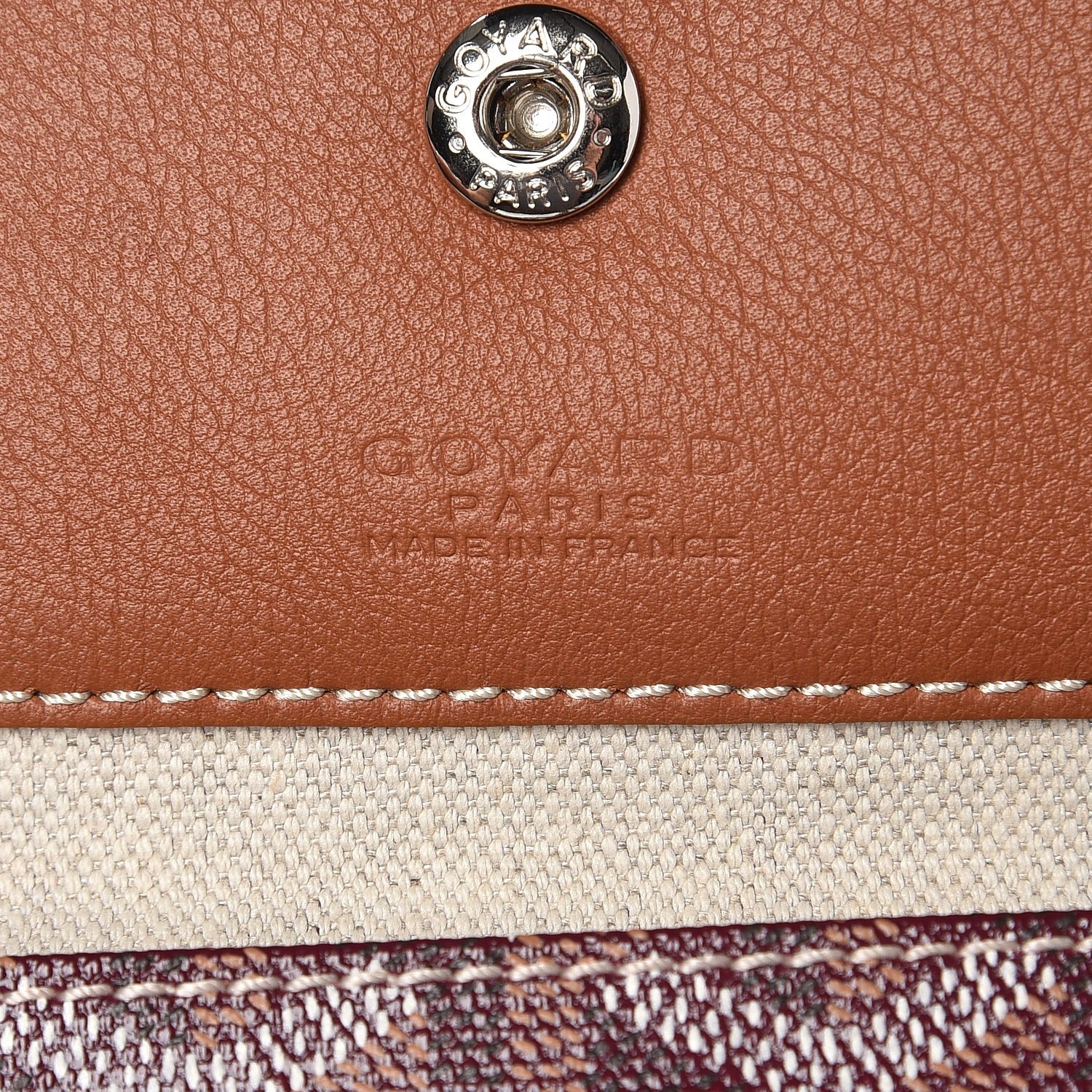 Goyard Goyardine Reversible Pertuis GM Burgundy 8 of 13