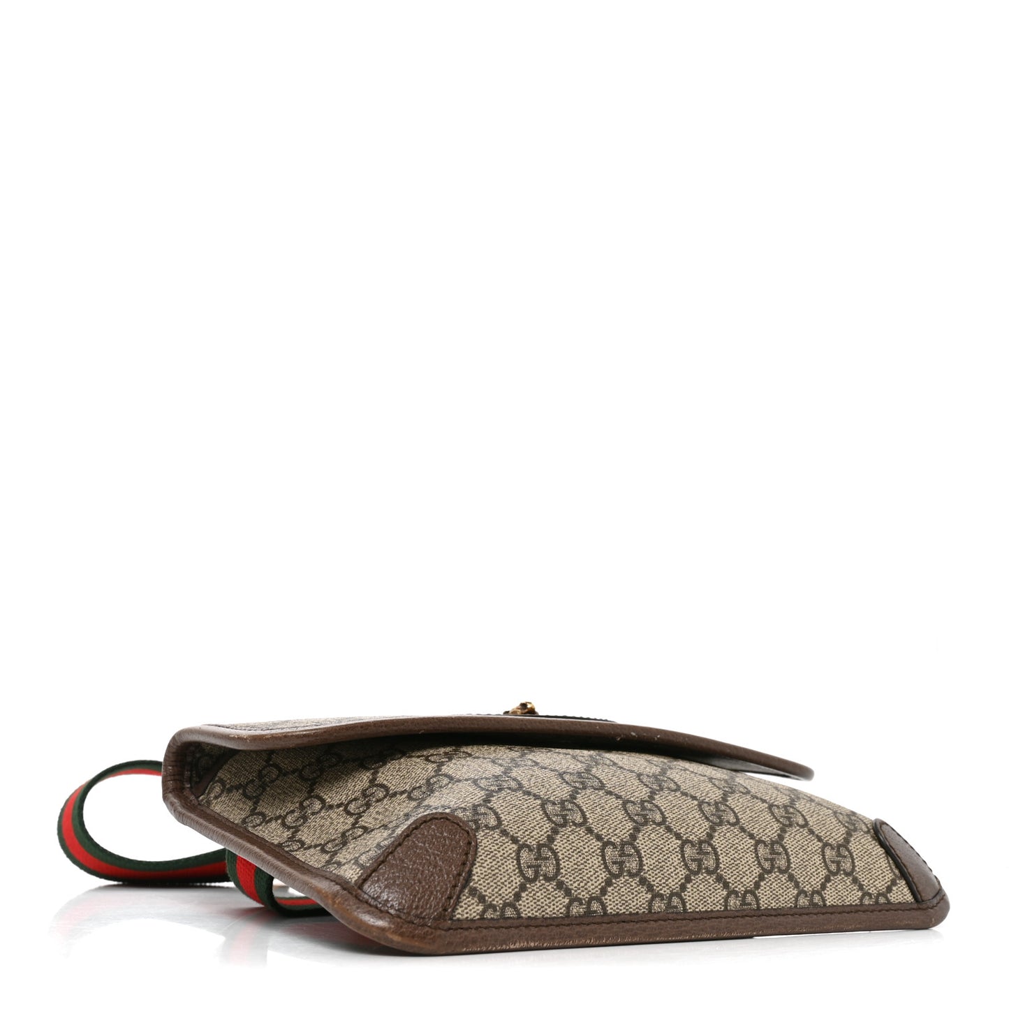 GG Supreme Monogram Neo Vintage Web Belt Bag Brown
