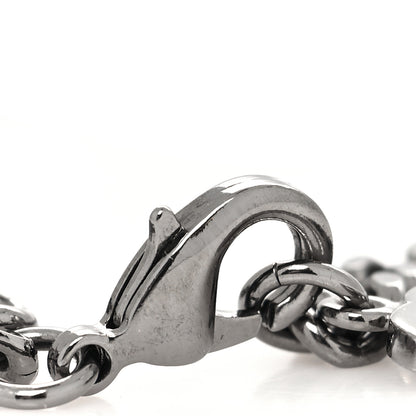 Chanel Ruthenium Crystal CC Bracelet Silver 4 of 5