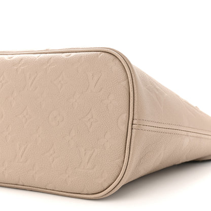 Louis Vuitton Empreinte Monogram Giant Neverfull MM Tourterelle 10 of 10