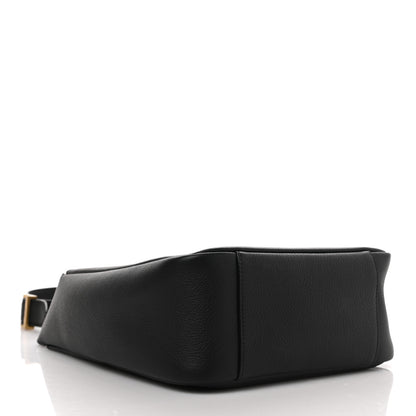 Saint Laurent Smooth Calfskin Small Le 5 A 7 Soft Hobo Black 4 of 8